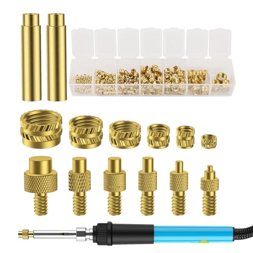6er Set Wärmeeinführungswerkzeuge - Lötkolben mit hitzebeständigem Adapter | Präzisions-Heizkörper-Set (für Schweißteile, Haushalt, 3D-Druck, Reparatur, Trav von Générique