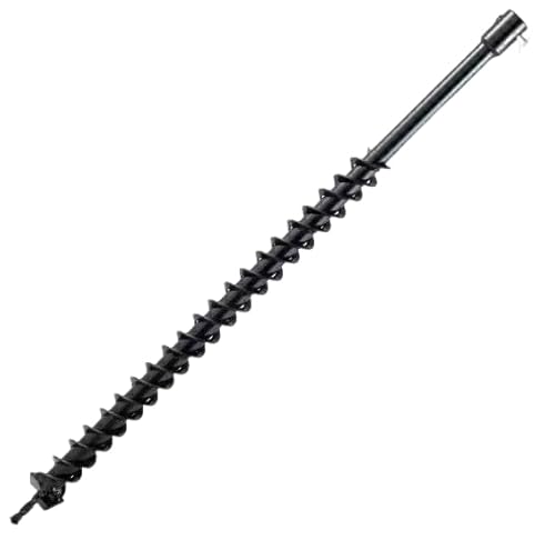 800 mm Doppelschneidiger Spiralbohrer, geeignet für Benzinbohrer und elektrische Gartengeräte, Pfahlschlag, Bohren und Aushubn. (40 mm Doppelmembran) von Générique