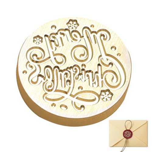 Abnehmbare Siegelwachsstempelköpfe aus Messing, Siegelwachskopf aus Messing, Stempelkopf aus Messing für Weihnachtseinladung, Erntedankfest, Wunschdekoration von Générique