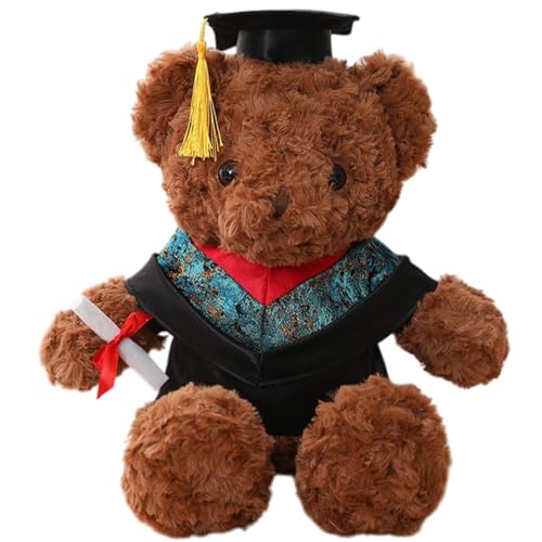 Abschlussbär, Graduierung, Teddybär | Niedliche Cartoon-Puppe, weiches Schlafzimmerdekor | Graduierung Plüschtier mit Hut und Kleidung für Abschlussbär, Graduierung, Teddybär | Niedliche Cartoon-Puppe, weiches Schlafzimmerdekor | Graduierung Plüschtier mit Hut und Kleidung für von Générique