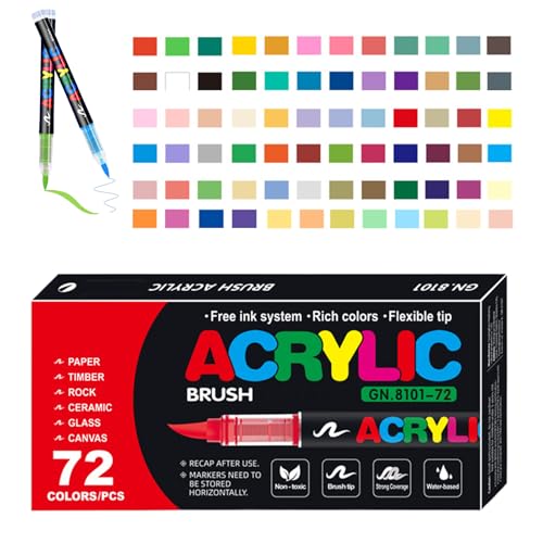 Acrylfarbenstifte-Set – wasserfeste und langlebige Farbmarker, lebendige Farbstifte | , Acrylstift, Marker für Holz, Stoffprojekte, Würfel Acrylfarbenstifte-Set – wasserfeste und langlebige Farbmarker, lebendige Farbstifte | , Acrylstift, Marker für Holz, Stoffprojekte, Würfel von Générique