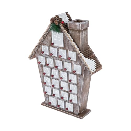 Adventskalender Schrank aus Holz - 24 Tage Weihnachts-Countdown-Box, Wiederverwendbare Urlaubsdekoration | Dekorativer Holzkalender für Überraschungen aus dem von Générique