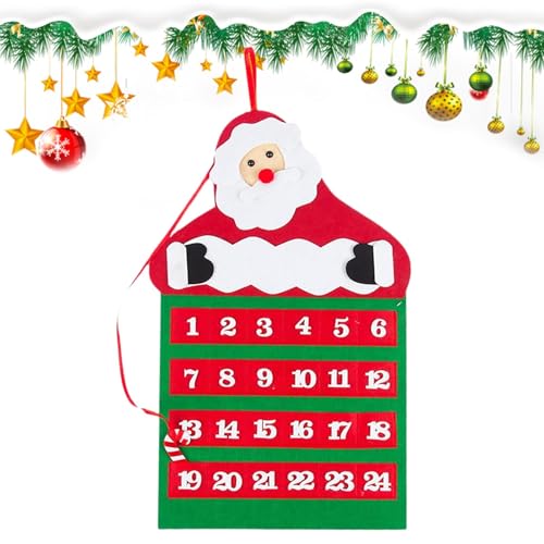 Adventskalender Weihnachtsmann Filz | Adventskalender aus Filz mit 24 Taschen | Adventskalender aus Filz, Weihnachtsmann, Adventskalender aus Filz Adventskalender Weihnachtsmann Filz | Adventskalender aus Filz mit 24 Taschen | Adventskalender aus Filz, Weihnachtsmann, Adventskalender aus Filz von Générique