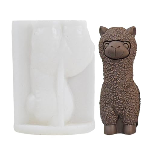 Alpaka-Kerzenform, Alpaka-Seifenform, Tier-Epoxidharzform, Silikonform für Schokoladenbonbons, Kuchendekorationsform, Tierstatue für Parf-Kerzenformen Alpaka-Kerzenform, Alpaka-Seifenform, Tier-Epoxidharzform, Silikonform für Schokoladenbonbons, Kuchendekorationsform, Tierstatue für Parf-Kerzenformen von Générique