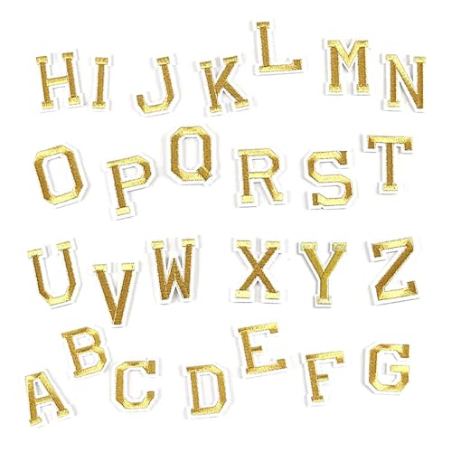 Alphabet-Aufnäher, Alphabet-Aufnäher, 26 Stück, bestickte Patches, zum Aufnähen von Patches, zum Aufbügeln auf Alphabet-Buchstaben, kreative elegante Alphabet-Aufkleber für Chaus Alphabet-Aufnäher, Alphabet-Aufnäher, 26 Stück, bestickte Patches, zum Aufnähen von Patches, zum Aufbügeln auf Alphabet-Buchstaben, kreative elegante Alphabet-Aufkleber für Chaus von Générique
