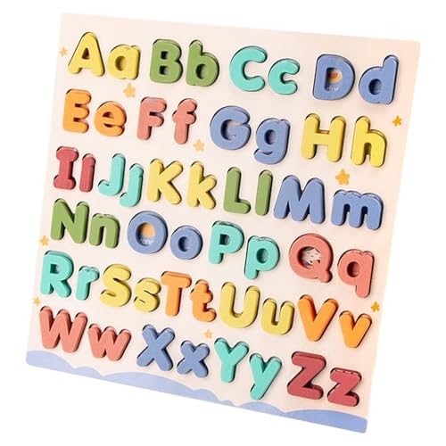 Alphabet-Puzzle aus Holz, Lernspielzeug Buchstaben Groß- und Kleinbuchstaben aus Holz – interaktives sensorisches Brett mit Blöcken für Jungen Mädchen Haus Kindergarten Alphabet-Puzzle aus Holz, Lernspielzeug Buchstaben Groß- und Kleinbuchstaben aus Holz – interaktives sensorisches Brett mit Blöcken für Jungen Mädchen Haus Kindergarten von Générique