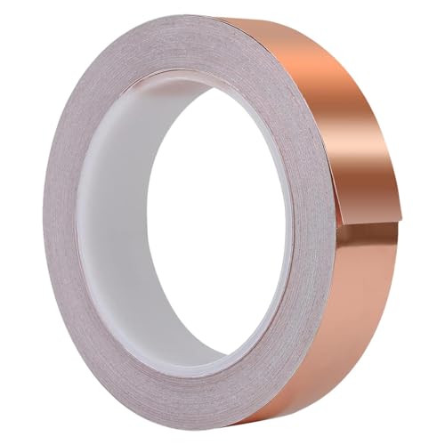 Aluminiumfolienband – einseitiges leitfähiges Klebeband, Aluminiumfolienband aus Glas | Abschirmband für elektrische Reparaturen, Erdung, Kunst und von Générique
