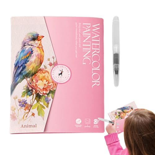 Aquarell-Ordner – bunte Arbeitsklasse, flüssig, für Erwachsene, Malbuch für Wasserfarben, Zeichenbuch für Erwachsene, Jugendliche, mit 12 Farben Aquarell-Ordner – bunte Arbeitsklasse, flüssig, für Erwachsene, Malbuch für Wasserfarben, Zeichenbuch für Erwachsene, Jugendliche, mit 12 Farben von Générique