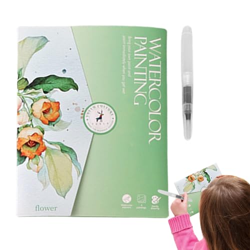 Aquarell-Werkstattbuch – Aquarellbuch | Flüssige Farbbücher für Anfänger, kreatives Wassermalbuch, inklusive Malerei und Pinsel in 12 nützlichen Farben Aquarell-Werkstattbuch – Aquarellbuch | Flüssige Farbbücher für Anfänger, kreatives Wassermalbuch, inklusive Malerei und Pinsel in 12 nützlichen Farben von Générique