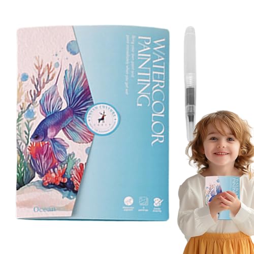 Aquarell-Werkstattbuch – Aquarellbuch | Flüssige Farbbücher für Anfänger, kreatives Wassermalbuch, inklusive Malerei und Pinsel in 12 nützlichen Farben Aquarell-Werkstattbuch – Aquarellbuch | Flüssige Farbbücher für Anfänger, kreatives Wassermalbuch, inklusive Malerei und Pinsel in 12 nützlichen Farben von Générique