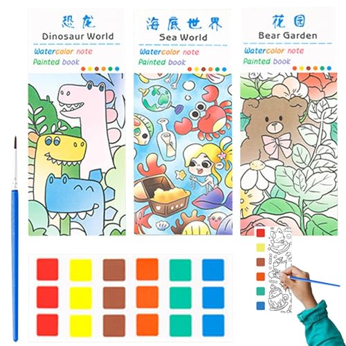 Aquarellbuch für Aquarellmalerei | Lustiges buntes Zeichenbuch | Übungsheft für Aquarellmalerei mit 3 Themen für kreatives Aquarellmalset, Kunsthandwerk Aquarellbuch für Aquarellmalerei | Lustiges buntes Zeichenbuch | Übungsheft für Aquarellmalerei mit 3 Themen für kreatives Aquarellmalset, Kunsthandwerk von Générique
