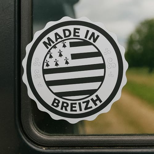 Aufkleber Bretagne – Aufkleber Gwenn ha Du | Bretonische Flaggen | Deko Auto, Motorrad, PC, Helm – Made in Breizh (11, 80 cm) von Générique