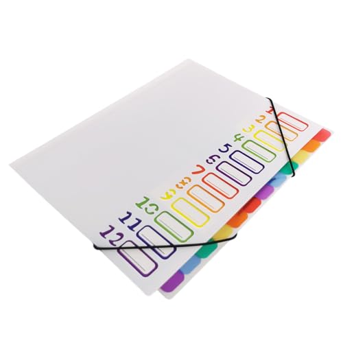 Ausziehbarer Dateimanager, erweiterbarer Dateiordner | Datei-Organizer erweiterbarer Dokumentenmanager, tragbare Dokumententasche aus Papier, ausziehbar, für Letter von Générique