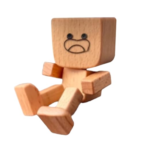 Auto-Armaturenbrett-Dekorationen, zitternde Holzfigur, lustiges bewegliches Design, handgefertigt, automatisches Ornament, ideal für den täglichen Gebrauch, Reisen von Générique