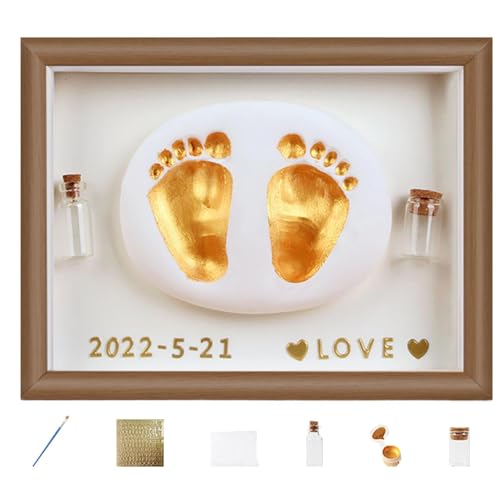 Baby Abdruck Set Baby Abdruck Set - Holz Bilderrahmen Baby Hand- und Fußabdrücke | Babyhaar-Sammlerflasche, Baby Andenken, Handmade Painting Baby Abdruck Set Baby Abdruck Set - Holz Bilderrahmen Baby Hand- und Fußabdrücke | Babyhaar-Sammlerflasche, Baby Andenken, Handmade Painting von Générique