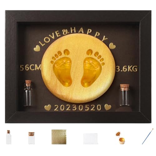 Baby Handabdruck Set, Baby Fußabdruck Set, Hand- und Fußabdruck Herstellungsset, Holz Kunst Bilderrahmen | Fötale Haare Sammelflasche, so Baby Handabdruck Set, Baby Fußabdruck Set, Hand- und Fußabdruck Herstellungsset, Holz Kunst Bilderrahmen | Fötale Haare Sammelflasche, so von Générique