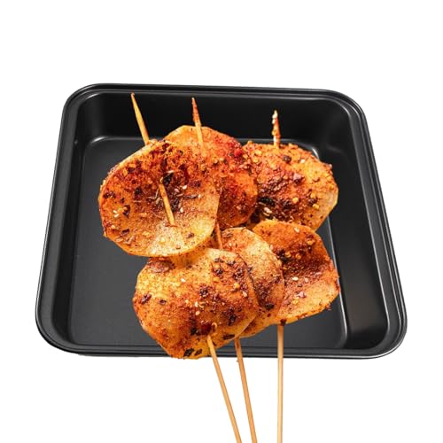 Backform aus Metall - Antihaft-Backform | Stabile Backformen für Backofen | Quadratische Backutensilien, Robuste Backbleche für Kuchen, Kekse, Gebäck, Brot und herzhafte Gerichte Backform aus Metall - Antihaft-Backform | Stabile Backformen für Backofen | Quadratische Backutensilien, Robuste Backbleche für Kuchen, Kekse, Gebäck, Brot und herzhafte Gerichte von Générique