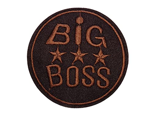 Bestickter Aufnäher zum Aufbügeln, Motiv Big Boss, Braun Bestickter Aufnäher zum Aufbügeln, Motiv Big Boss, Braun von Générique
