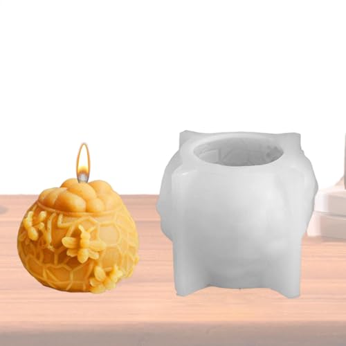 Bienenzylinder-Silikonform, Honigkamm-Silikonform | Zylinderseifenform Silikonform Kerzenform – Haus-Casting-Dekoration Harz Tier Art P von Générique