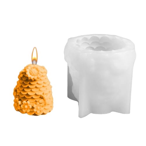 Bienenzylinderform, Honigkamm, Harzform, Zylinderseifenform, Silikonkerzenform, Heimdekoration von Générique