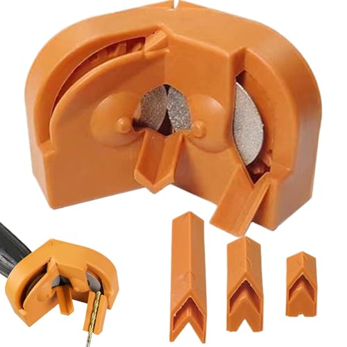 Bit Sharpener Drill, Precision Grinding Tools, 11.2/6.4/7.7 Zoll, Performance Drills Bits, Industrial Grade, Tool Sharpening Device for Professional Use, Black and Yellow von Générique