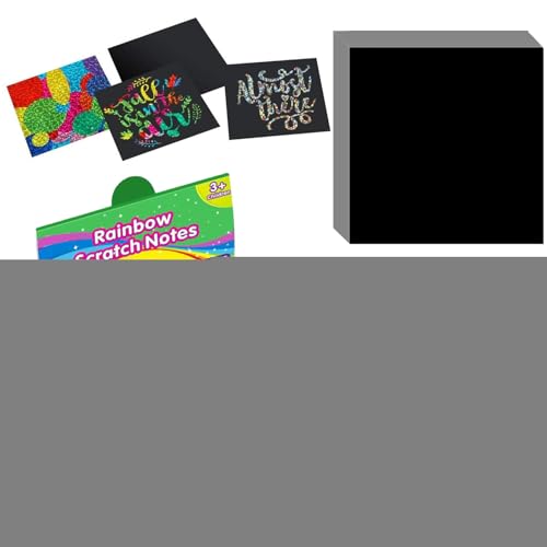 Bogenkratzpapier -- Schwarze Kratzpapier-Notizkarten | Zeichenbrett für Mädchen und ab 3 Jahren, Kunst und Handwerk für Geburtstag, Halloween, Weihnachtsfeierspiele Bogenkratzpapier -- Schwarze Kratzpapier-Notizkarten | Zeichenbrett für Mädchen und ab 3 Jahren, Kunst und Handwerk für Geburtstag, Halloween, Weihnachtsfeierspiele von Générique