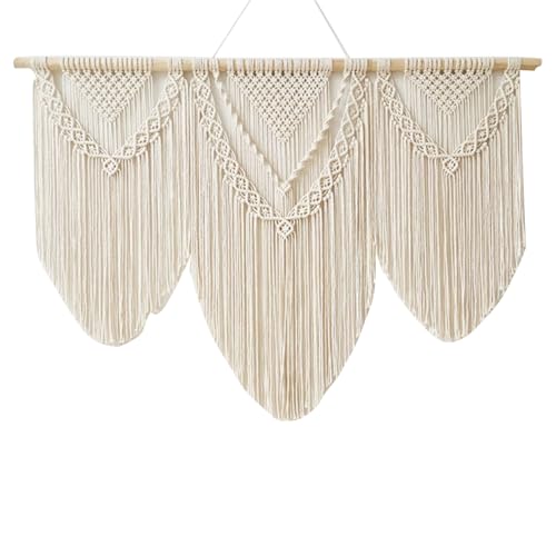 Boho-Quastenvorhang mit Holzstab – dekorativer Wandteppich, Boho-Wandteppich, groß, handgewebt, für Zuhause, Schlafzimmer, elegantes Wohnzimmer Boho-Quastenvorhang mit Holzstab – dekorativer Wandteppich, Boho-Wandteppich, groß, handgewebt, für Zuhause, Schlafzimmer, elegantes Wohnzimmer von Générique
