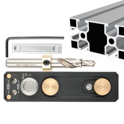 Bohrersatz – Vorlagen-Set aus schwerer Aluminiumlegierung | Präzision Twist Step Force Bit | - und Layout-Werkzeuge für präzise Holzbearbeitung | Hilfe, von Générique