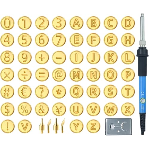 Brandmalerei auf Holz | Brandmalmaterial mit Pyrographen | Stift mit einstellbarer Temperatur mit Buchstaben und Zahlen für Dekorationshandwerk Brandmalerei auf Holz | Brandmalmaterial mit Pyrographen | Stift mit einstellbarer Temperatur mit Buchstaben und Zahlen für Dekorationshandwerk von Générique