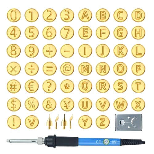 Brandmalerei auf Holz – Brandmalset mit Prägung und Skulptur, Alphabet- & Zahlenmodelle, Thermostatstift verstellbar für Gravur, Prägen und Handwerk Brandmalerei auf Holz – Brandmalset mit Prägung und Skulptur, Alphabet- & Zahlenmodelle, Thermostatstift verstellbar für Gravur, Prägen und Handwerk von Générique