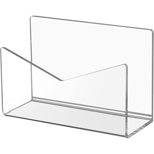 Briefhalter – Briefablage | Brief-Organizer | E-Mail-Organizer aus Acryl | Umschlag-Organizer 6 x 2,5 x 4 Zoll | Aufbewahrung von Bürodateien | Anzeige von Steckplätzen von Générique