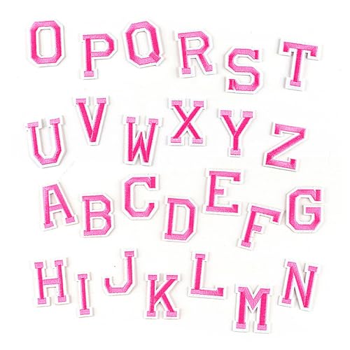 Buchstaben-Patches, Stoffbuchstaben-Patches | Buchstaben-Patch-Aufkleber 26 | Bestickte Patches annähen, Buchstaben Alphabet, stilvolle kreative Alphabet-Aufkleber für von Générique