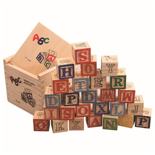 Buchstabenblöcke – Alphabet-Blöcke, Lernbricks aus Holz | Lernspielzeug für Vorschule, Lerngebäude und Sortierung, für Mädchen, Jungen, bedruckte Buchstaben mit Tieren für AP Buchstabenblöcke – Alphabet-Blöcke, Lernbricks aus Holz | Lernspielzeug für Vorschule, Lerngebäude und Sortierung, für Mädchen, Jungen, bedruckte Buchstaben mit Tieren für AP von Générique