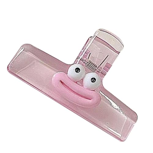 Büroklammern, lustig, Büroklammern | Lustiger Lesezeichen-Ordner | wichtige Dateiordner-Clip, Wurstmund-Design, transparentes Acryl zum Untersuchen von Papieren von Générique