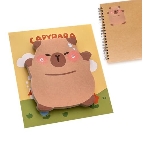 Capybara Haftnotizen, Haftnotizblock, Capybara, Cartoon, kreative Notizblöcke für Künstler und Schriftsteller | Mehrzweck-Notizblock zum Zeichnen und Organisieren von Générique