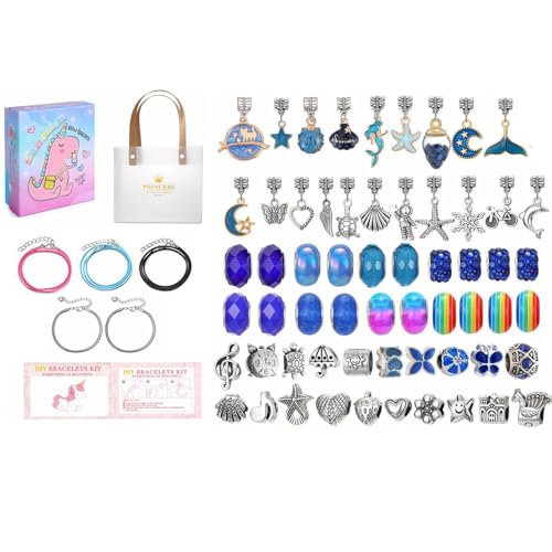 Charm Armband Set, Schmuckherstellung Kits | Charms Set für die Herstellung von Armbändern | Perlenhandwerksset, Kunsthandwerk für Puzzle, Fabr von Générique
