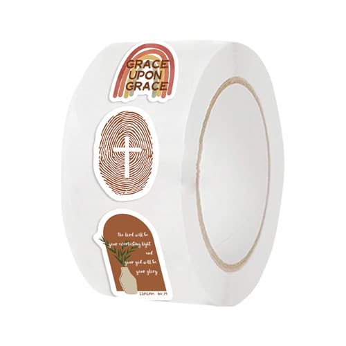 Christliche Aufkleberrolle – 500 Stück Bibel-Abziehbilder Rolle | Decal für christliche Motivierungs-Laptops | Bibel-Abziehbilder für Telefongehäuse | Abziehbilder Christliche Aufkleberrolle – 500 Stück Bibel-Abziehbilder Rolle | Decal für christliche Motivierungs-Laptops | Bibel-Abziehbilder für Telefongehäuse | Abziehbilder von Générique