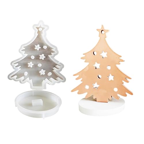 Christmas Tree Soap Molds – Harz Crafts Handmade Making Mold – Handmade Soap Christmas Tree Shaped Molds for Making Home Decoration, Craft Decoration – Candle Making Silicone Molds von Générique