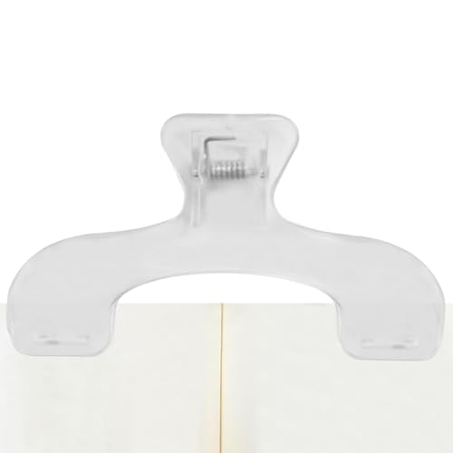 Clip für Seitenhalter, Buch-Seitenhalter, transparent, zum Lesen | Binder-Clip für die meisten Bücher, Buchzubehör, Buchöffner-Halterung für Studenten von Générique