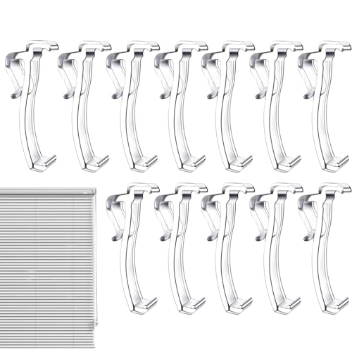Clips für Rollo-Schiene für Wohnmobil, 12 Stück | Klammern für Vorhänge, Zubehör zur Befestigung von Rollos, Möbeln, Fenstern, Innen- und Außenbereich Clips für Rollo-Schiene für Wohnmobil, 12 Stück | Klammern für Vorhänge, Zubehör zur Befestigung von Rollos, Möbeln, Fenstern, Innen- und Außenbereich von Générique