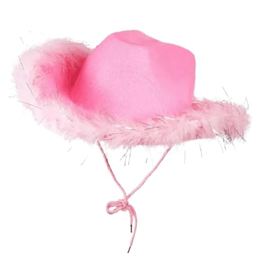 Cowboyhut mit Feder – klassischer Western-Cowboy-Helm, Lederband, verziert mit Rustic Rancher Sunshade Lid, Breathable Open Crown Hat Trail Riding, Estly Festival Headcover Cowboyhut mit Feder – klassischer Western-Cowboy-Helm, Lederband, verziert mit Rustic Rancher Sunshade Lid, Breathable Open Crown Hat Trail Riding, Estly Festival Headcover von Générique