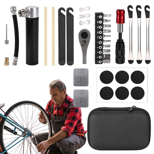 Cycling Repair Tool Kit – Reparaturwerkzeug für Radfahren | Cycling Repair Accessories Kit | Tragbares Cycling Reparaturwerkzeug Set | Reitwerkzeug Set, tragbares Radfahrwerkzeug Set für Camping Reise Cycling Repair Tool Kit – Reparaturwerkzeug für Radfahren | Cycling Repair Accessories Kit | Tragbares Cycling Reparaturwerkzeug Set | Reitwerkzeug Set, tragbares Radfahrwerkzeug Set für Camping Reise von Générique
