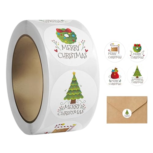 D-Rolle Weihnachtsaufkleber für Umschläge mit passenden Weihnachtsmotiven | Dekoratives Geschenkverpackungszubehör für Briefkarten, Umschläge D-Rolle Weihnachtsaufkleber für Umschläge mit passenden Weihnachtsmotiven | Dekoratives Geschenkverpackungszubehör für Briefkarten, Umschläge von Générique