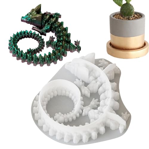 DIY Resin Gießform Silikonformen für Harz,Drachenform Seifengießform,Epoxidharzformen, handgefertigte Silikonharzform für Künstlerliebhaber DIY Resin Gießform Silikonformen für Harz,Drachenform Seifengießform,Epoxidharzformen, handgefertigte Silikonharzform für Künstlerliebhaber von Générique