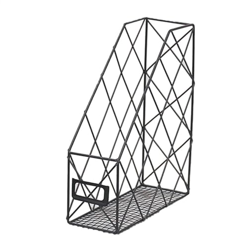 Dateihalter – Desktop File Holder | Dokumentenhalter | Kartenhalter | Datei-Organizer | Metall Desktop File Holder für Office | Dokumentenhalter für Büro, Zuhause, Bücher von Générique