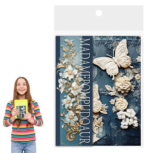 Decoupage-Papier – Blumen-Decoupage-Papier, reißbares Scrapbook-Papier | Ideal für kreatives Kunsthandwerk, multifunktionales Kunstzubehör für Projekte, Schreibwaren Decoupage-Papier – Blumen-Decoupage-Papier, reißbares Scrapbook-Papier | Ideal für kreatives Kunsthandwerk, multifunktionales Kunstzubehör für Projekte, Schreibwaren von Générique