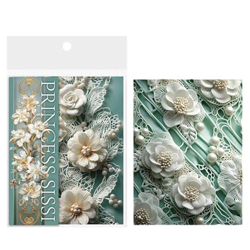 Decoupage-Papier – Blumen-Decoupage-Papier, reißbares Scrapbook-Papier | Ideal für kreatives Kunsthandwerk, multifunktionales Kunstzubehör für Projekte, Schreibwaren von Générique