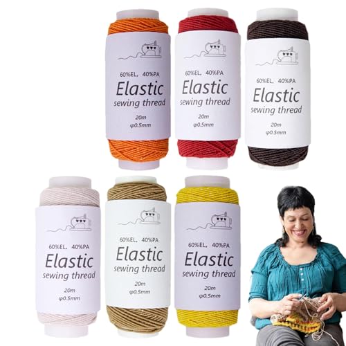 Dehnbare elastische Kordel, elastische Schnur für Armbänder, 6 Rollen dehnbare Schnur, elegante elastische Schnur, elastische Schnur für Schmuckherstellung, Perlenkordel, hohe Flexibilität Dehnbare elastische Kordel, elastische Schnur für Armbänder, 6 Rollen dehnbare Schnur, elegante elastische Schnur, elastische Schnur für Schmuckherstellung, Perlenkordel, hohe Flexibilität von Générique