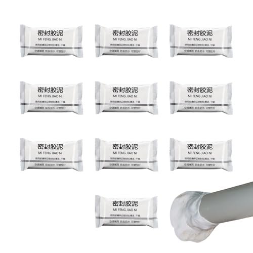 Dichtstoff-Mischung – 10 Stück Putty Klempner – wasserdicht für schnelle Reparatur von Dach, Klimaanlage, Waschbecken, Haus, Badezimmer, Garagenpide Dichtstoff-Mischung – 10 Stück Putty Klempner – wasserdicht für schnelle Reparatur von Dach, Klimaanlage, Waschbecken, Haus, Badezimmer, Garagenpide von Générique