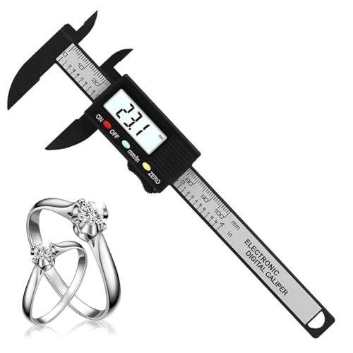 Digitales 0-100 mm – Mini-Messwerkzeug mit LCD-Display | Elektronisches Präzisionsmesser für Schmuck, Elektronik, DIY-Projekte, präzise Messung von Zoll und von Générique